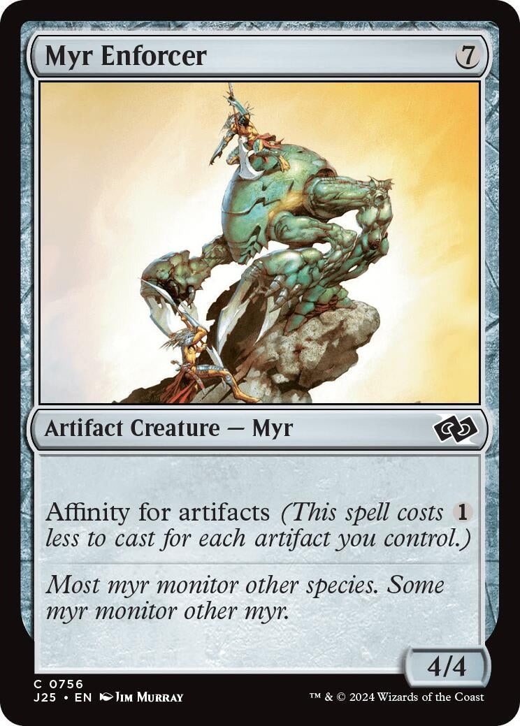 Image for Myr Enforcer (756) [Foundations Jumpstart] - Magic: The Gathering