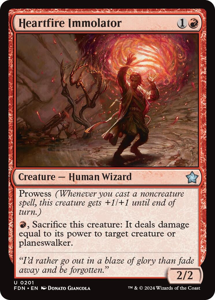 Image for Heartfire Immolator (201) [Foundations] - Magic: The Gathering