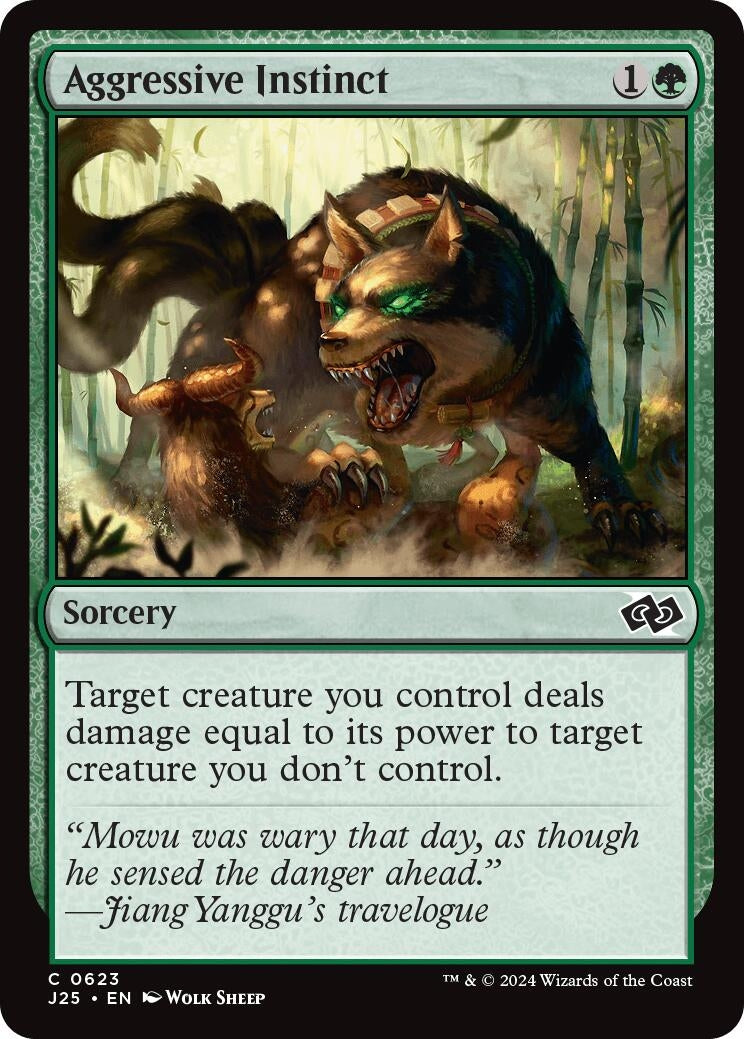 Image for Aggressive Instinct (623) [Foundations Jumpstart] - Magic: The Gathering