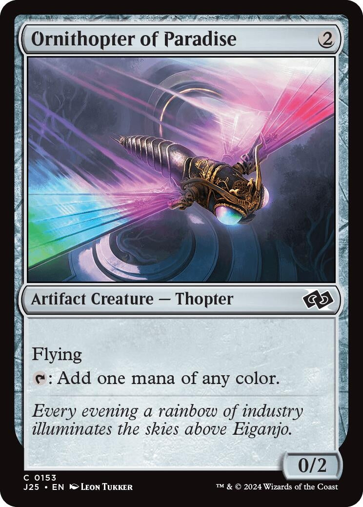 Image for Ornithopter of Paradise (153) [Foundations Jumpstart] - Magic: The Gathering