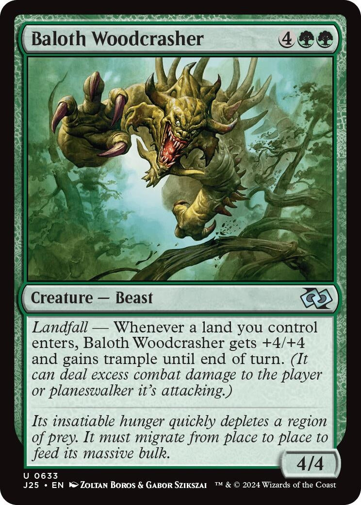 Image for Baloth Woodcrasher (633) [Foundations Jumpstart] - Magic: The Gathering