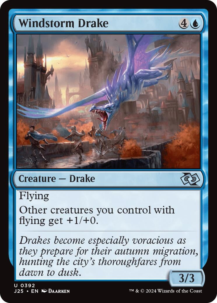 Image for Windstorm Drake (392) [Foundations Jumpstart] - Magic: The Gathering