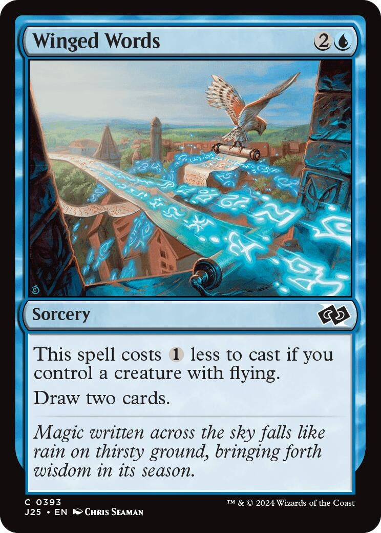 Image for Winged Words (393) [Foundations Jumpstart] - Magic: The Gathering