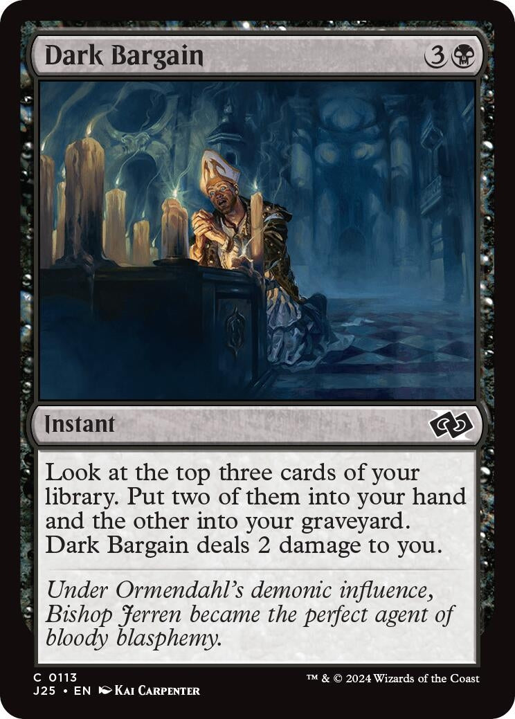 Image for Dark Bargain (113) [Foundations Jumpstart] - Magic: The Gathering