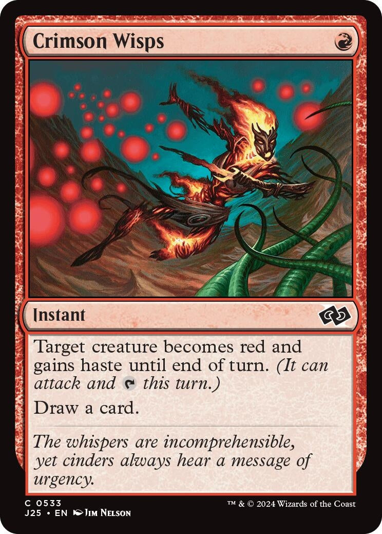 Image for Crimson Wisps (533) [Foundations Jumpstart] - Magic: The Gathering