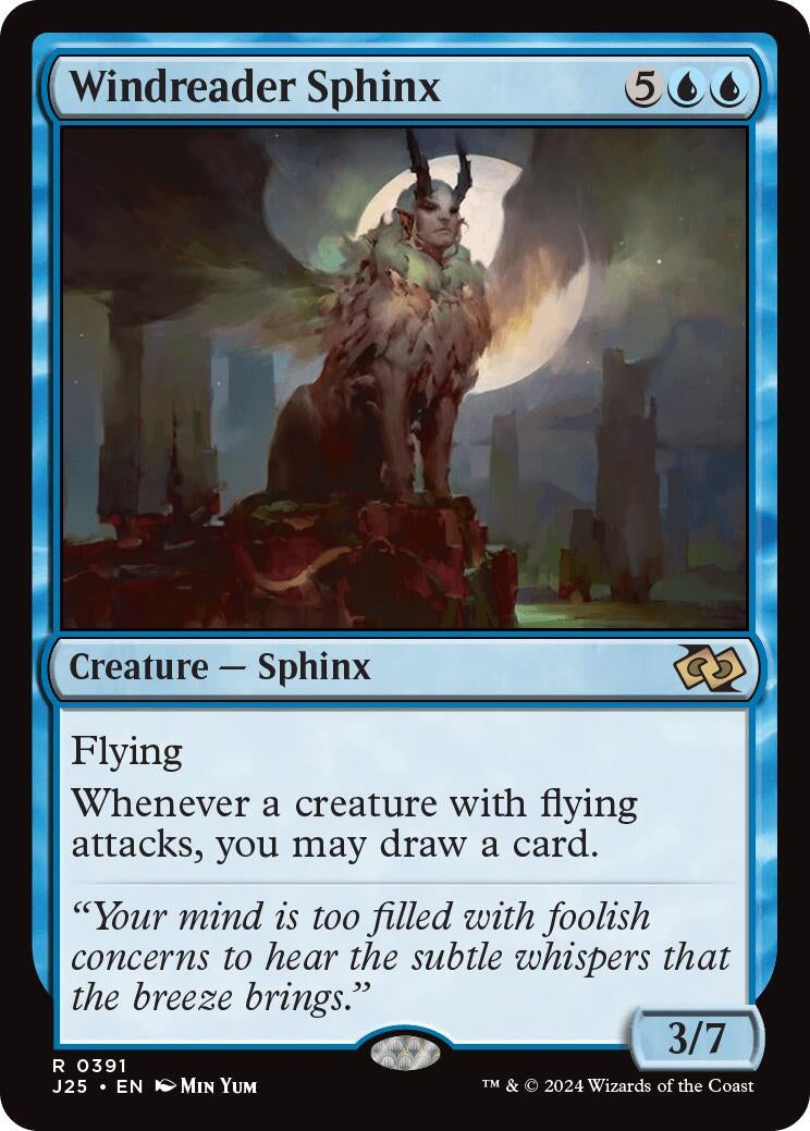 Image for Windreader Sphinx (391) [Foundations Jumpstart] - Magic: The Gathering