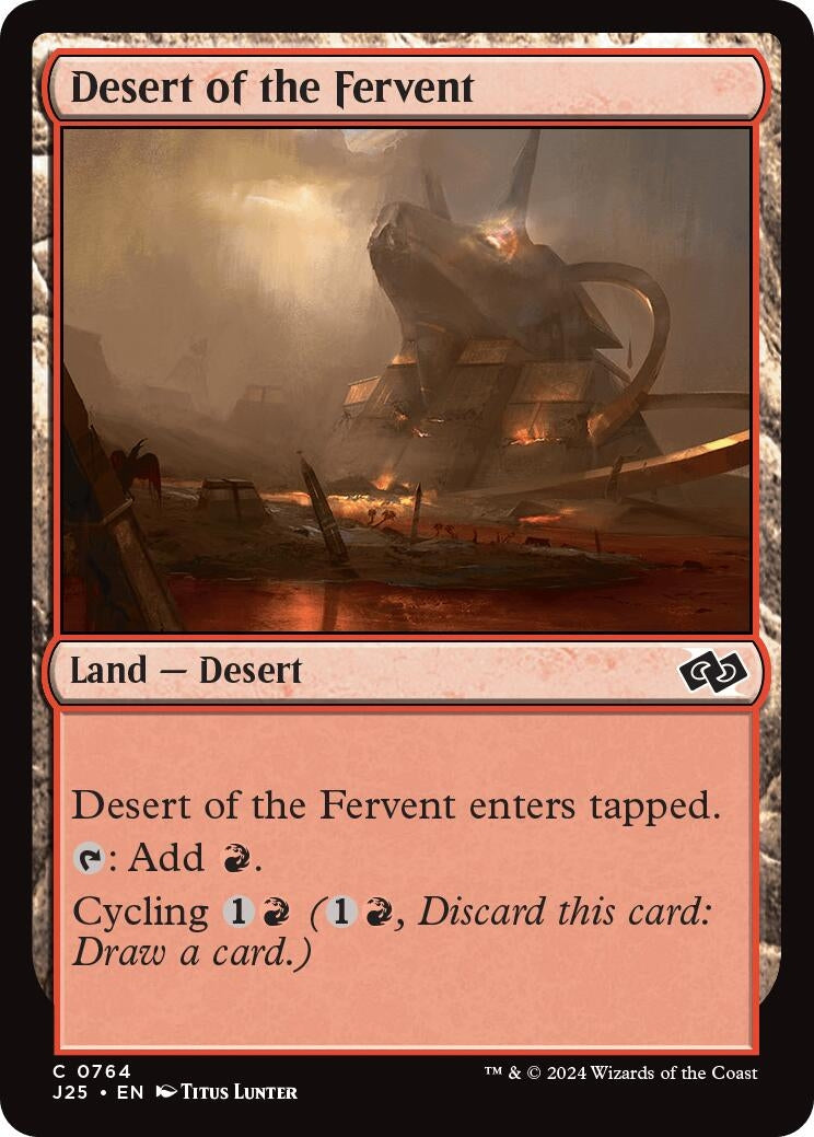 Image for Desert of the Fervent (764) [Foundations Jumpstart] - Magic: The Gathering