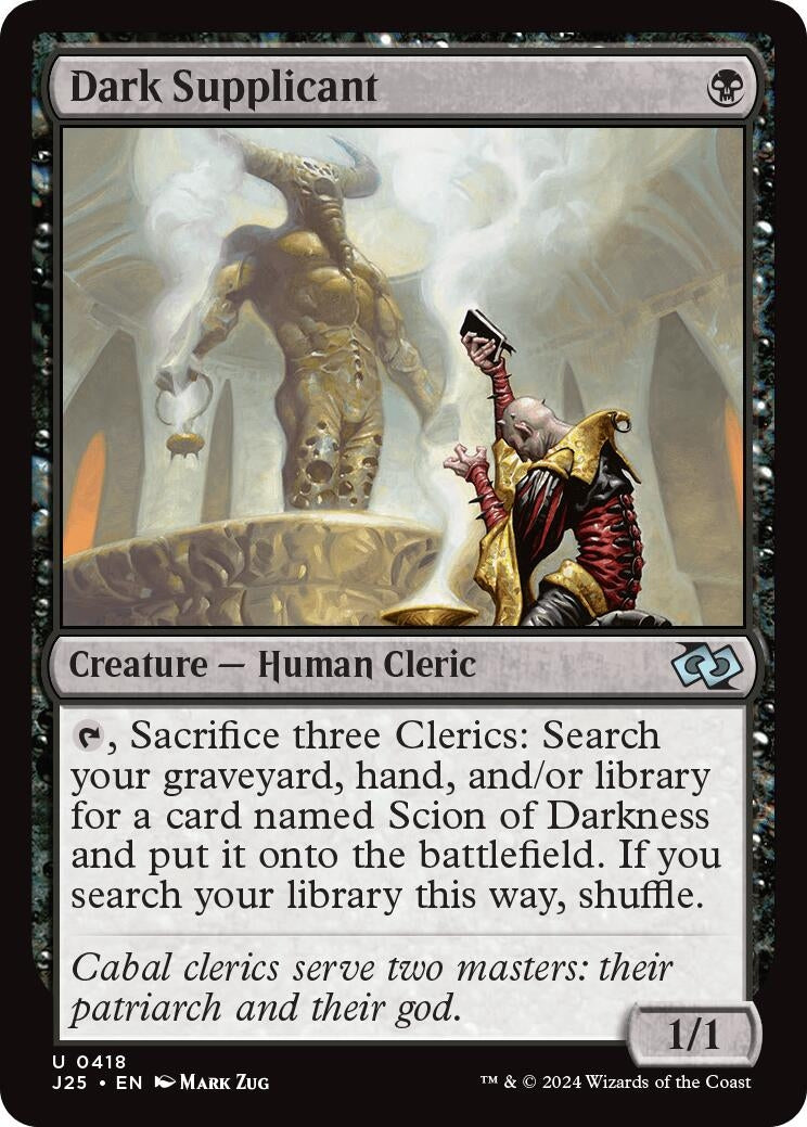 Image for Dark Supplicant (418) [Foundations Jumpstart] - Magic: The Gathering
