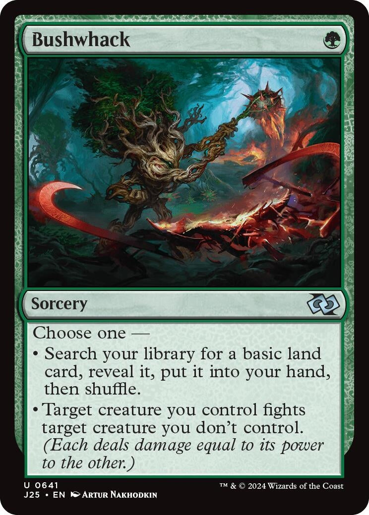 Image for Bushwhack (641) [Foundations Jumpstart] - Magic: The Gathering