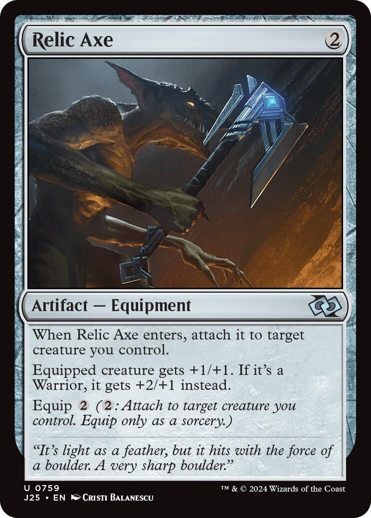 Image for Relic Axe (759) [Foundations Jumpstart] - Magic: The Gathering