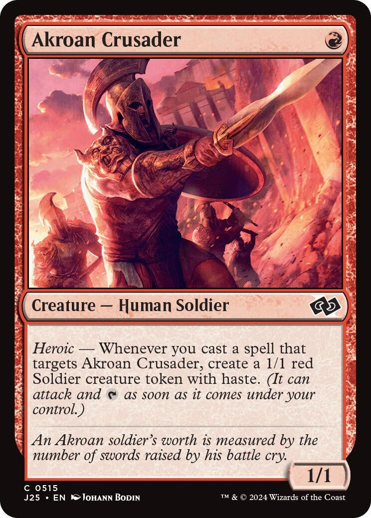 Image for Akroan Crusader (515) [Foundations Jumpstart] - Magic: The Gathering