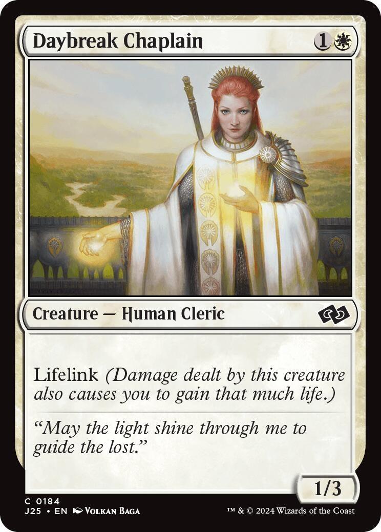 Image for Daybreak Chaplain (184) [Foundations Jumpstart] - Magic: The Gathering