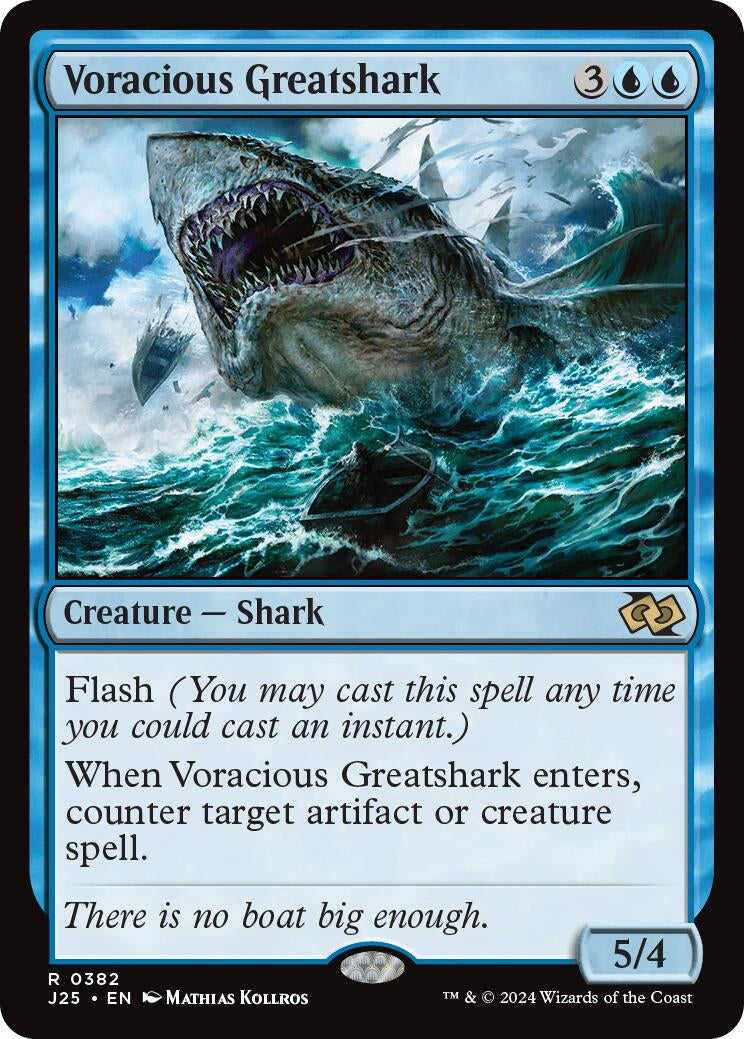 Image for Voracious Greatshark (382) [Foundations Jumpstart] - Magic: The Gathering