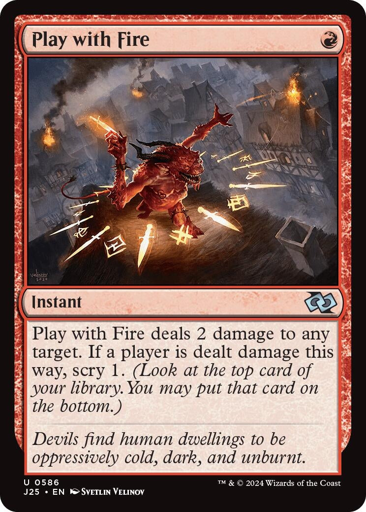 Image for Play with Fire (586) [Foundations Jumpstart] - Magic: The Gathering