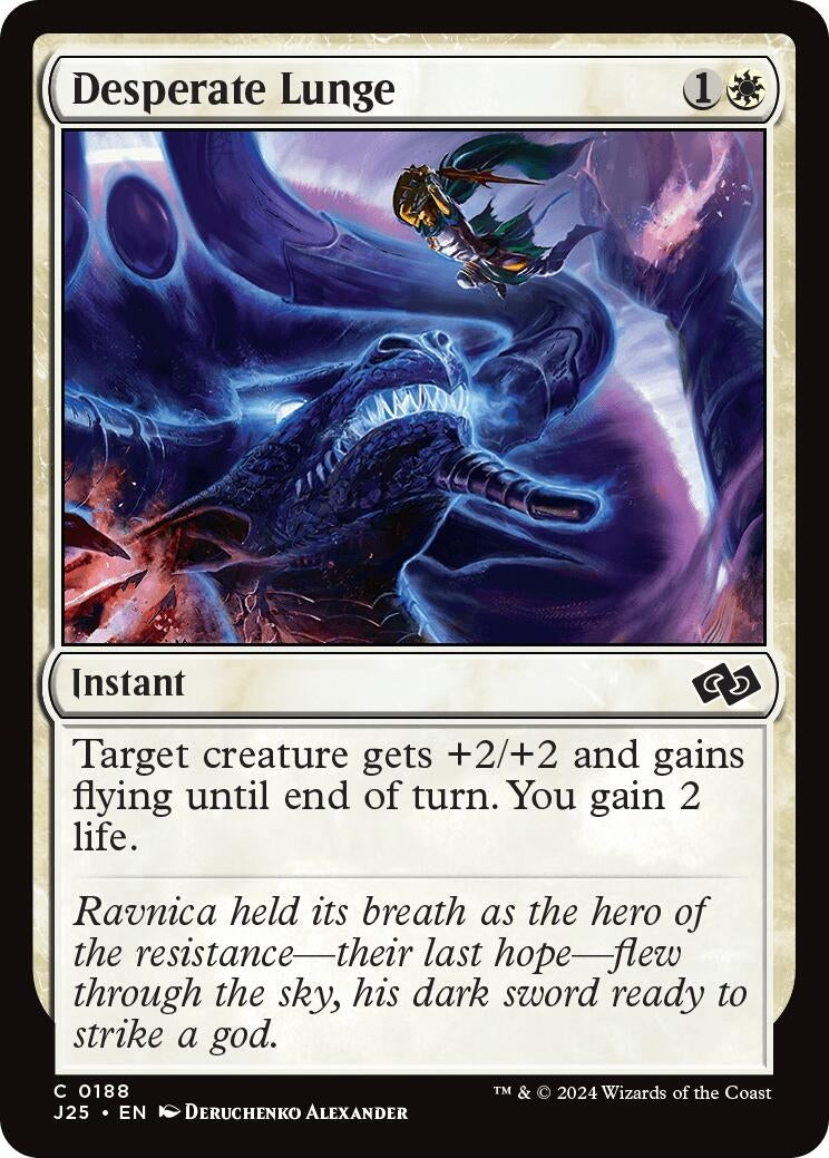 Image for Desperate Lunge (188) [Foundations Jumpstart] - Magic: The Gathering