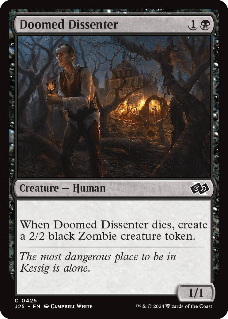 Image for Doomed Dissenter (425) [Foundations Jumpstart] - Magic: The Gathering