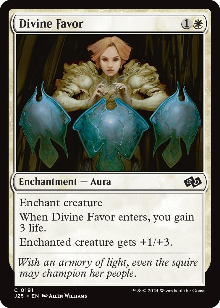 Image for Divine Favor (191) [Foundations Jumpstart] - Magic: The Gathering