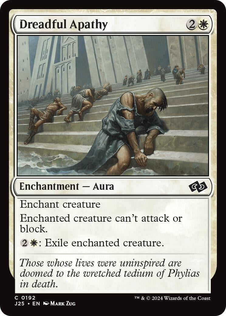 Image for Dreadful Apathy (192) [Foundations Jumpstart] - Magic: The Gathering