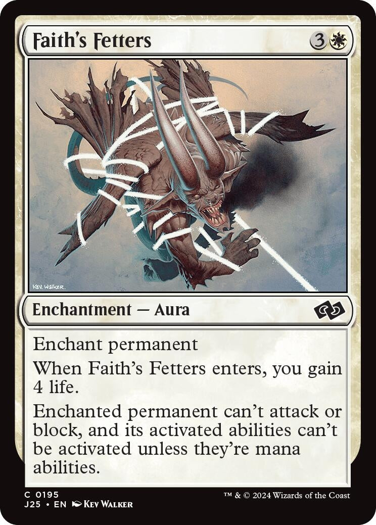 Image for Faith's Fetters (195) [Foundations Jumpstart] - Magic: The Gathering