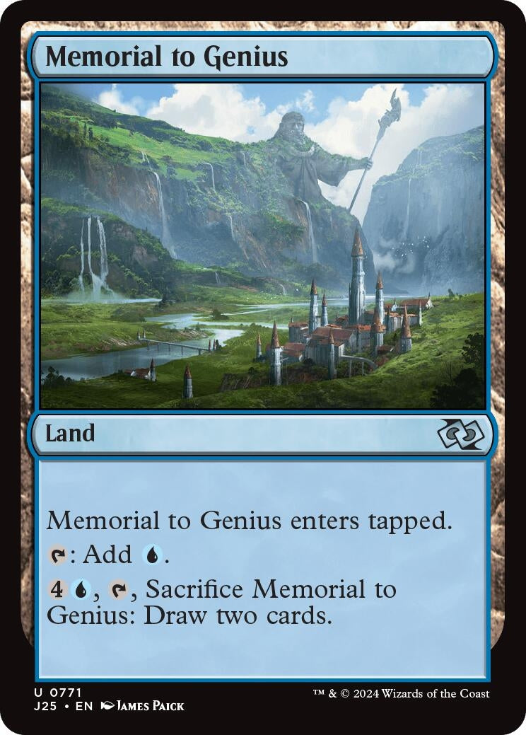 Image for Memorial to Genius (771) [Foundations Jumpstart] - Magic: The Gathering