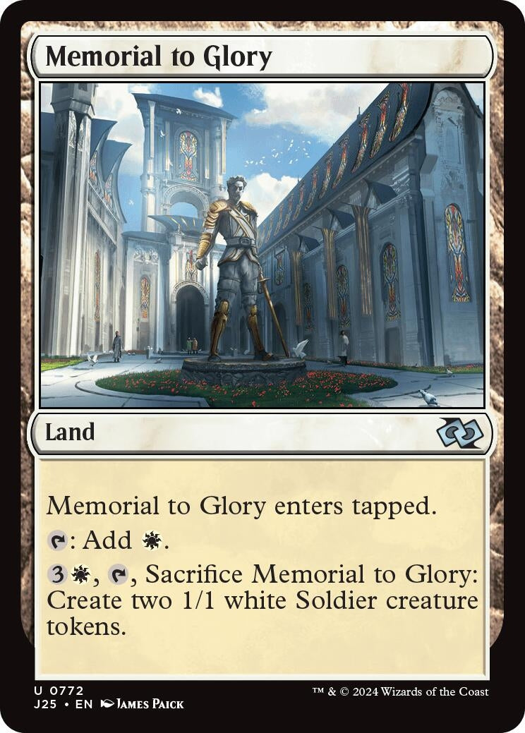 Image for Memorial to Glory (772) [Foundations Jumpstart] - Magic: The Gathering