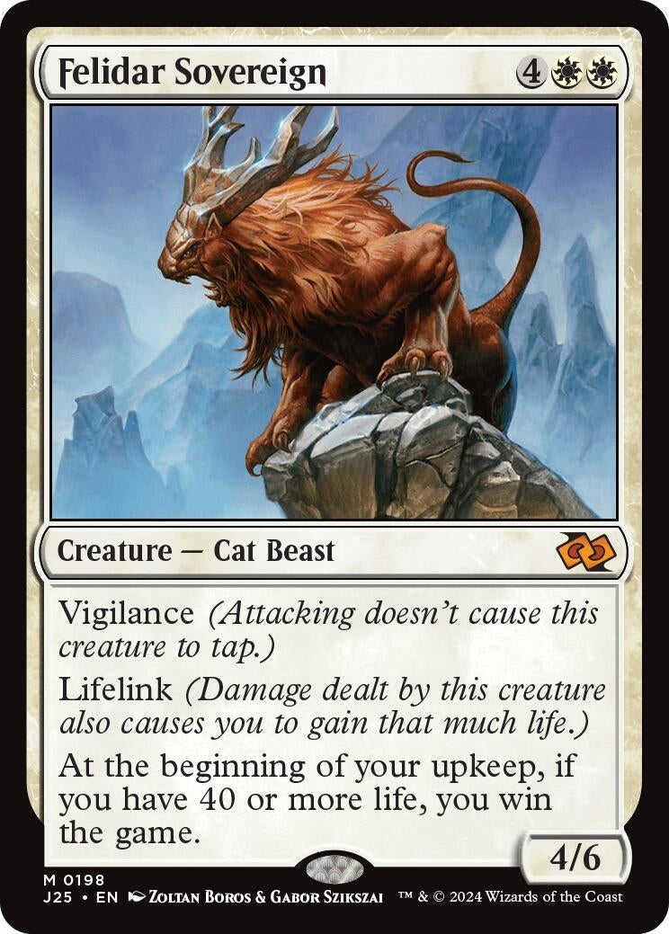 Image for Felidar Sovereign (198) [Foundations Jumpstart] - Magic: The Gathering