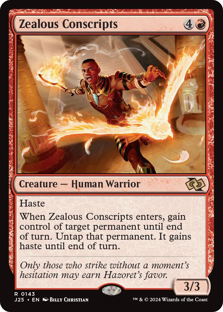 Image for Zealous Conscripts (143) [Foundations Jumpstart] - Magic: The Gathering
