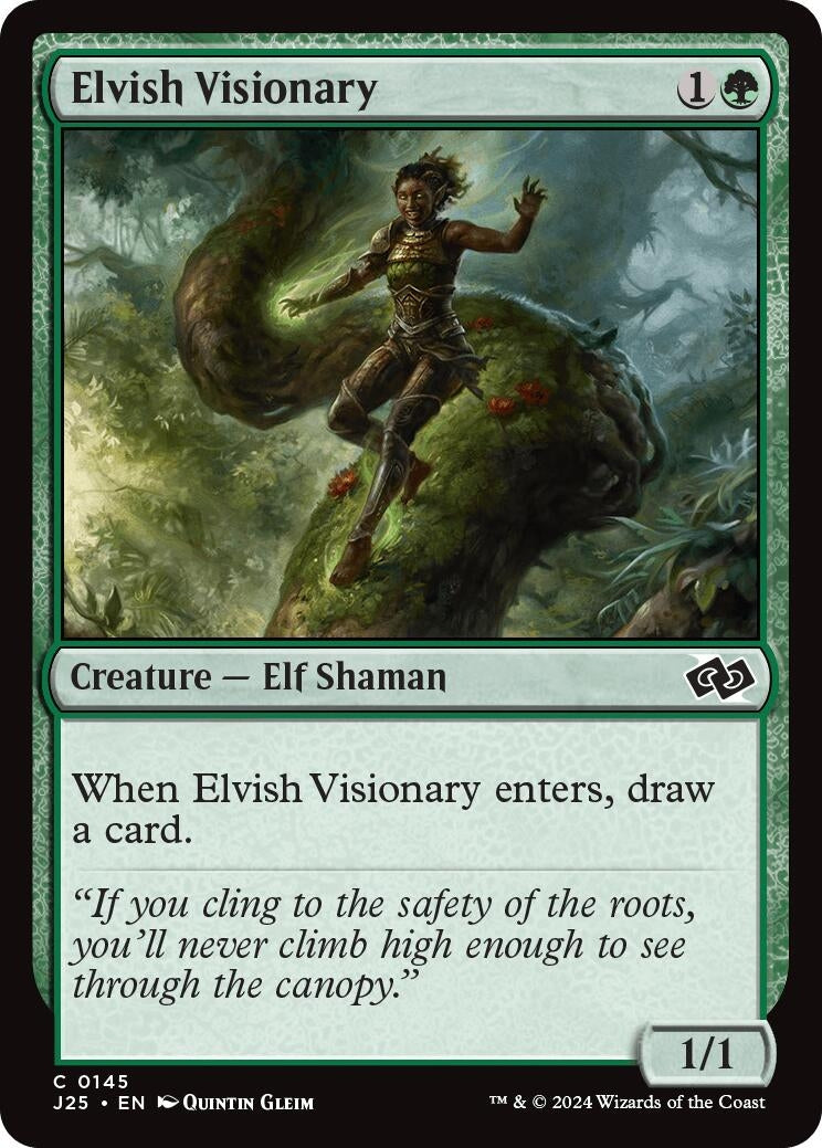 Image for Elvish Visionary (145) [Foundations Jumpstart] - Magic: The Gathering