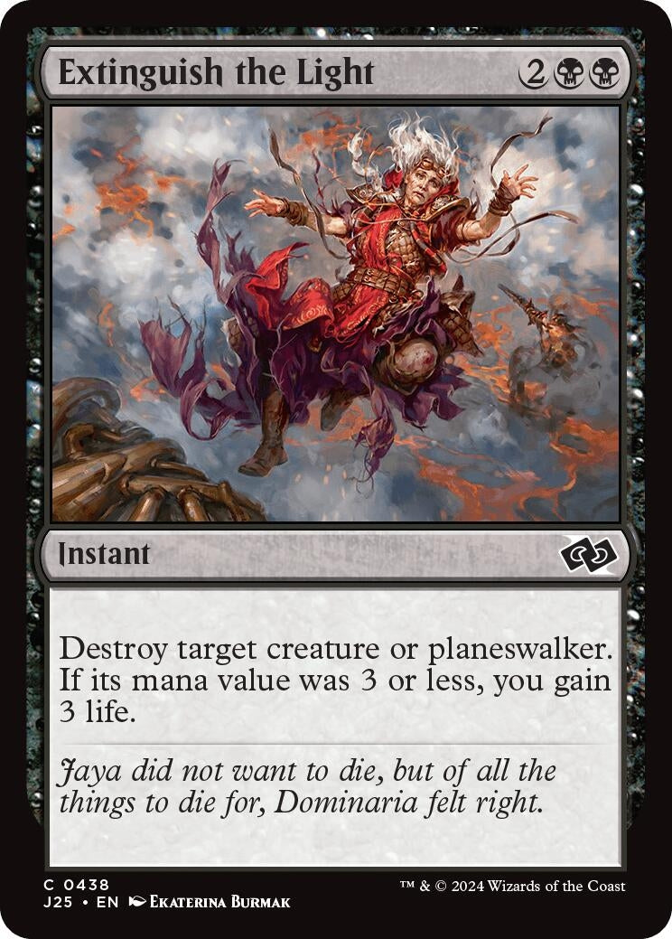 Image for Extinguish the Light (438) [Foundations Jumpstart] - Magic: The Gathering