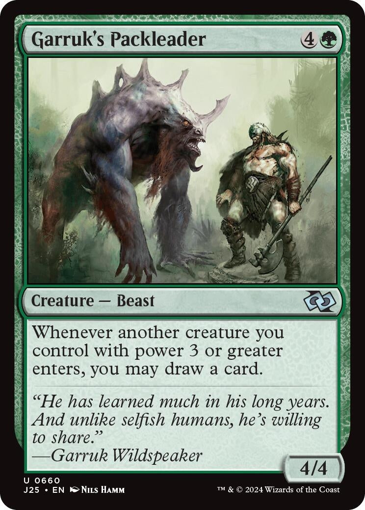 Image for Garruk's Packleader (660) [Foundations Jumpstart] - Magic: The Gathering