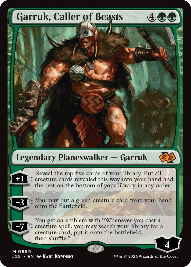 Image for Garruk, Caller of Beasts (659) [Foundations Jumpstart] - Magic: The Gathering