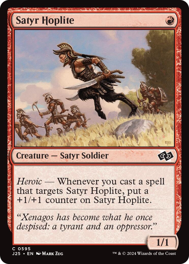 Image for Satyr Hoplite (595) [Foundations Jumpstart] - Magic: The Gathering
