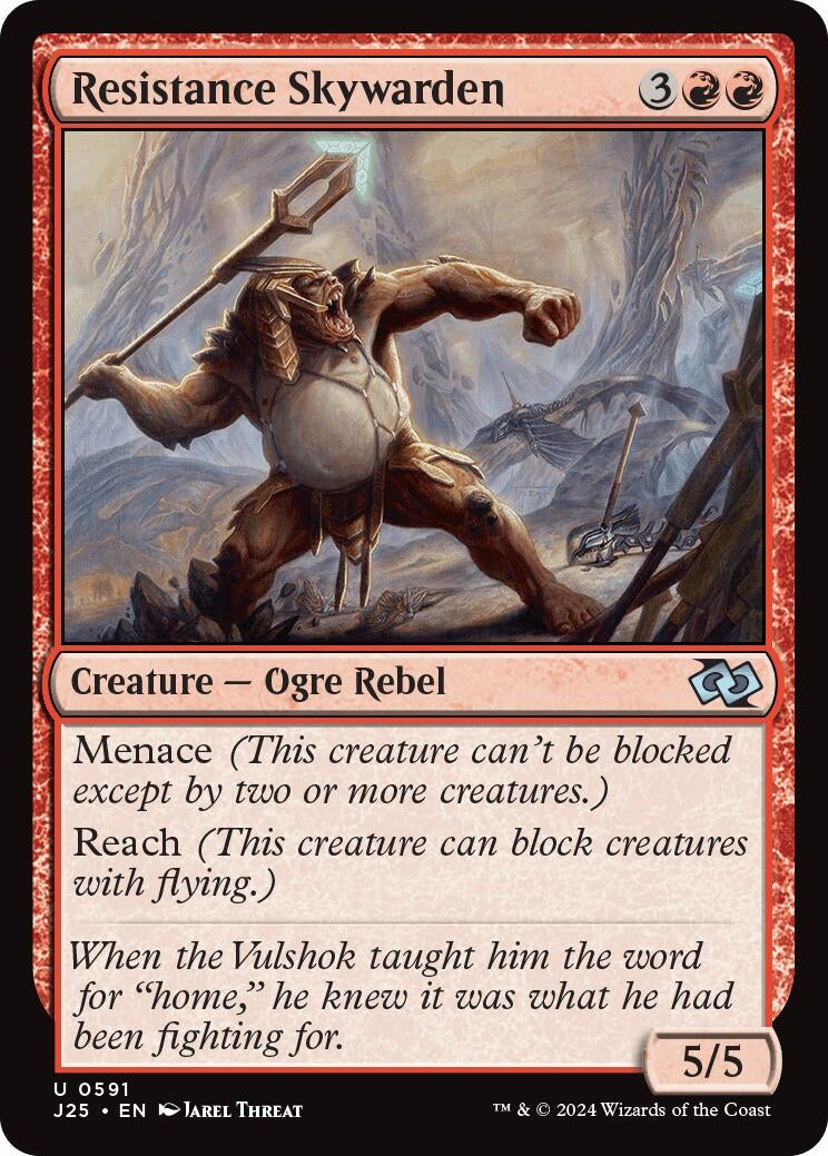 Image for Resistance Skywarden (591) [Foundations Jumpstart] - Magic: The Gathering