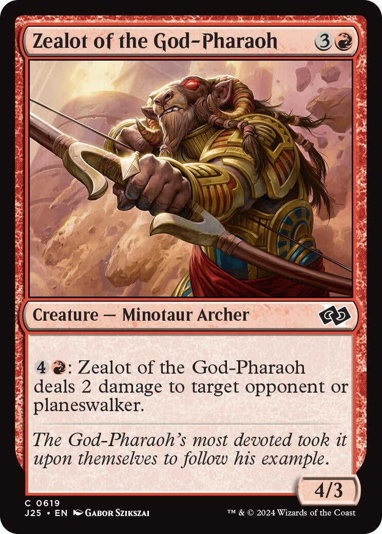 Image for Zealot of the God-Pharaoh (619) [Foundations Jumpstart] - Magic: The Gathering