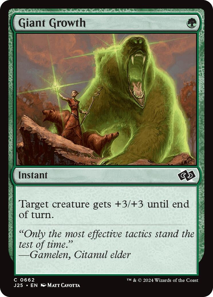 Image for Giant Growth (662) [Foundations Jumpstart] - Magic: The Gathering
