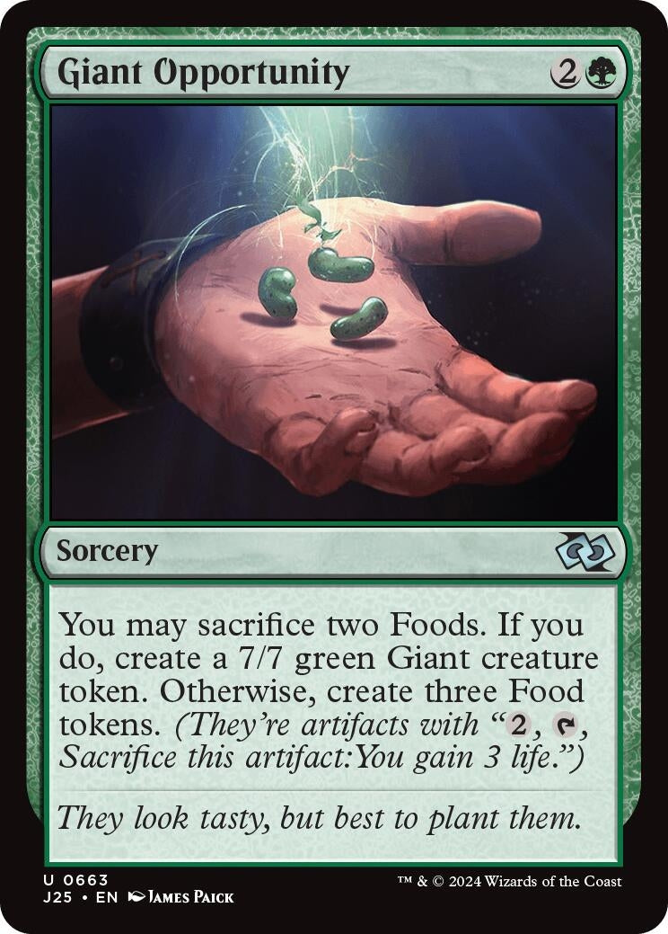 Image for Giant Opportunity (663) [Foundations Jumpstart] - Magic: The Gathering