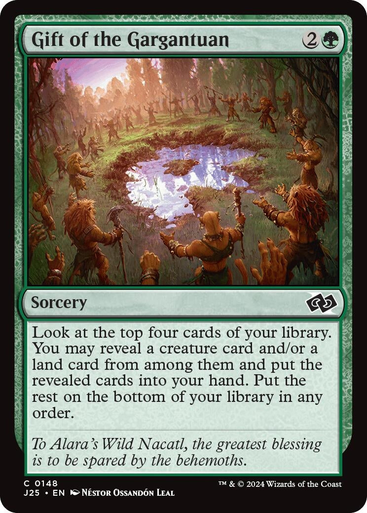 Image for Gift of the Gargantuan (148) [Foundations Jumpstart] - Magic: The Gathering