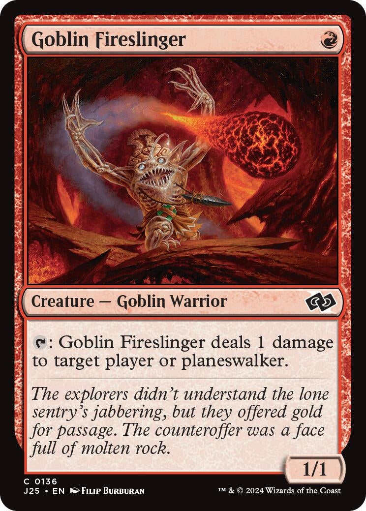 Image for Goblin Fireslinger (136) [Foundations Jumpstart] - Magic: The Gathering