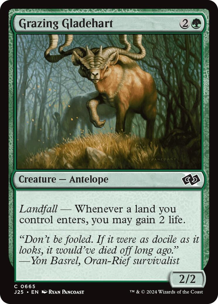 Image for Grazing Gladehart (665) [Foundations Jumpstart] - Magic: The Gathering