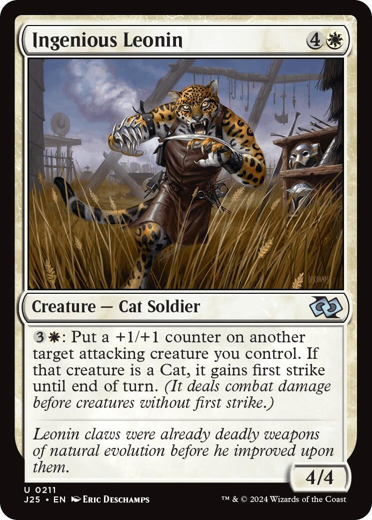 Image for Ingenious Leonin (211) [Foundations Jumpstart] - Magic: The Gathering