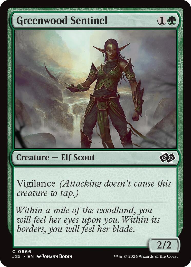 Image for Greenwood Sentinel (666) [Foundations Jumpstart] - Magic: The Gathering
