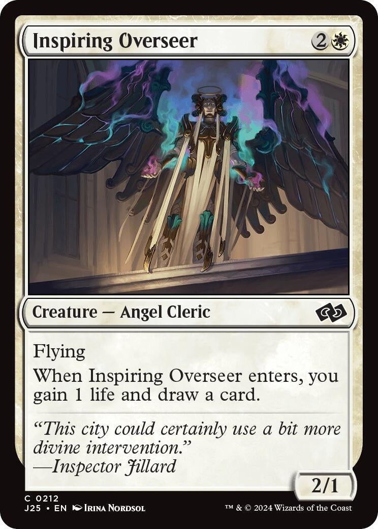 Image for Inspiring Overseer (212) [Foundations Jumpstart] - Magic: The Gathering