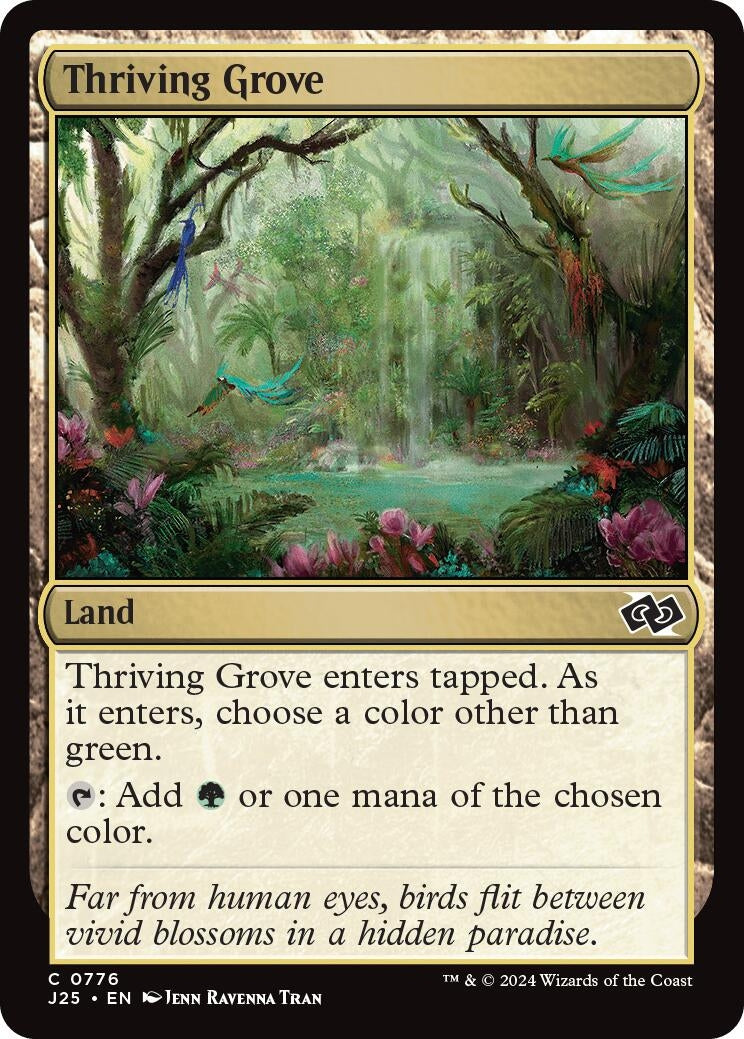 Image for Thriving Grove (776) [Foundations Jumpstart] - Magic: The Gathering