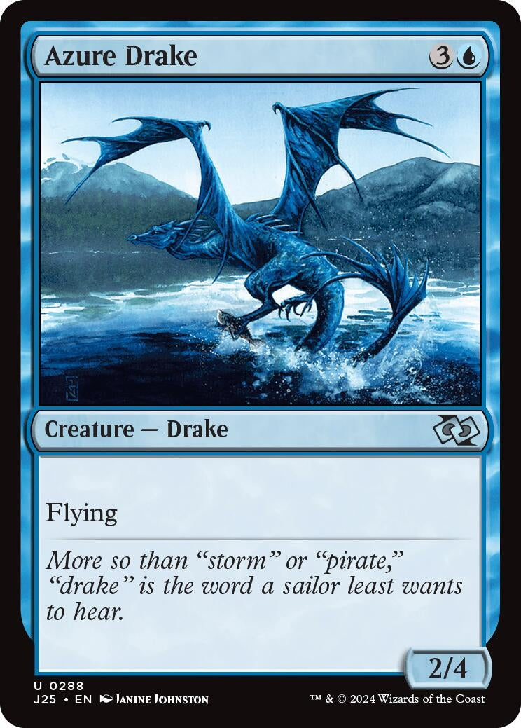 Image for Azure Drake (288) [Foundations Jumpstart] - Magic: The Gathering