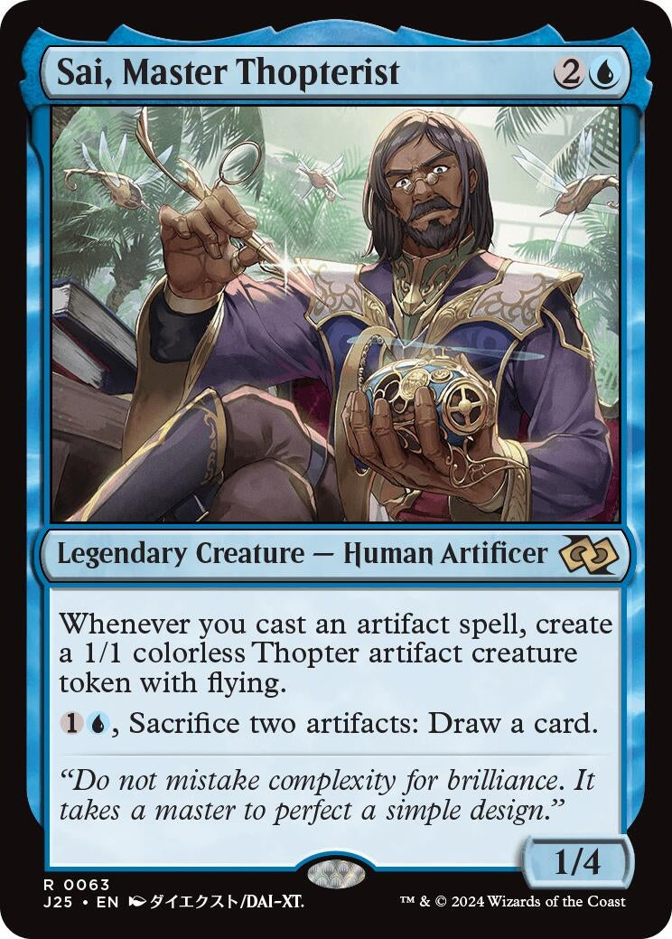 Image for Sai, Master Thopterist (Anime) (63) [Foundations Jumpstart] - Magic: The Gathering