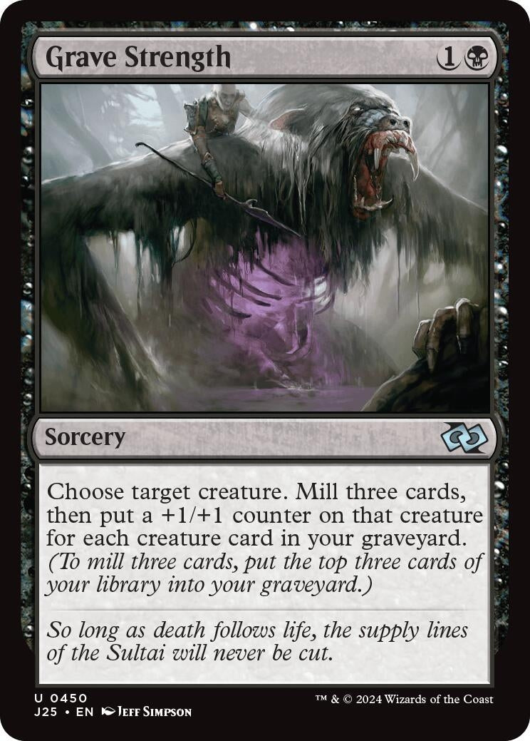 Image for Grave Strength (450) [Foundations Jumpstart] - Magic: The Gathering