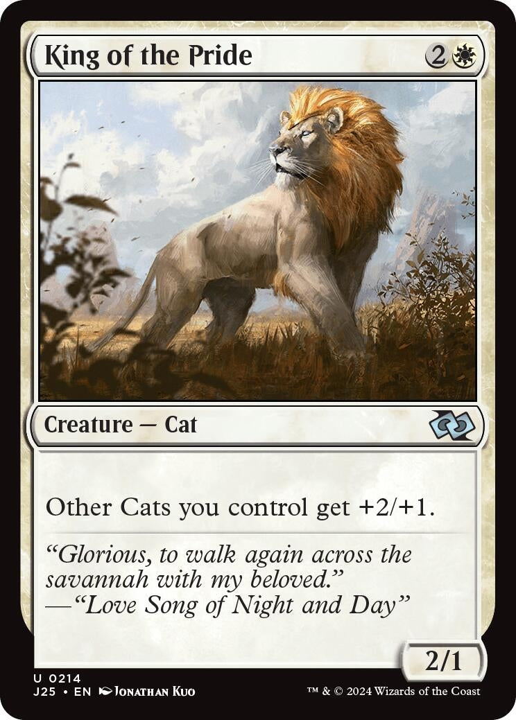 Image for King of the Pride (214) [Foundations Jumpstart] - Magic: The Gathering