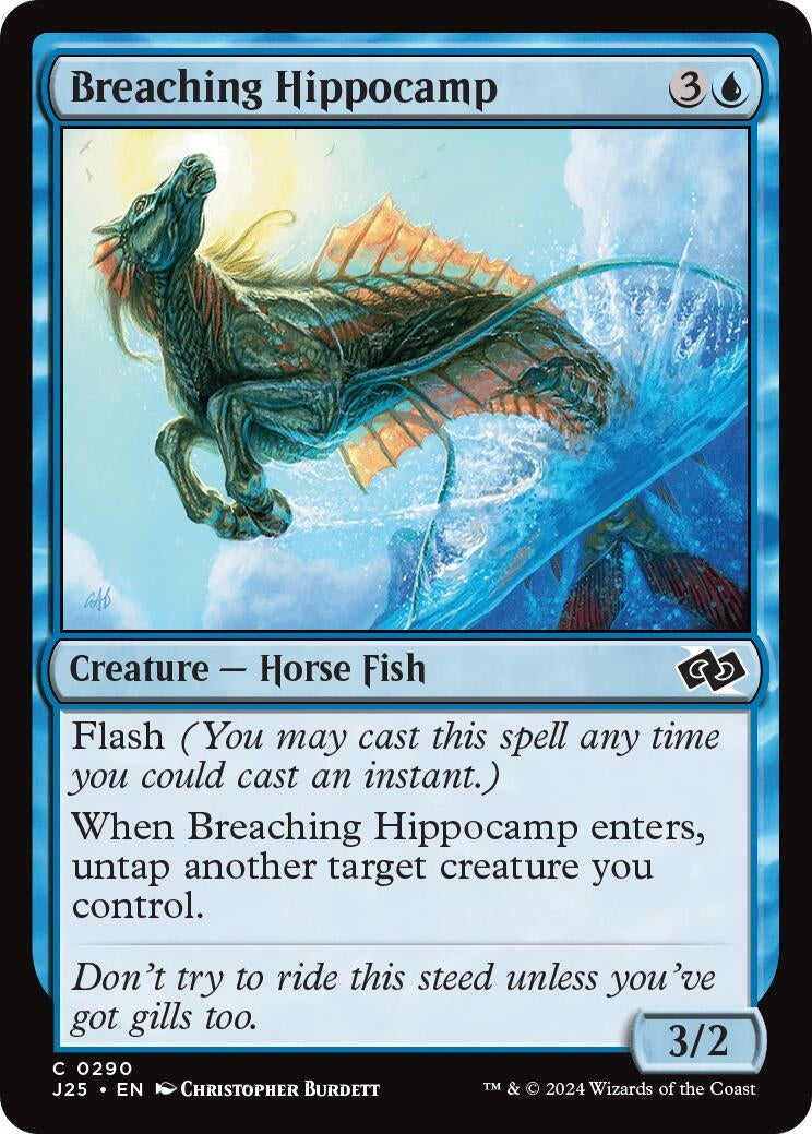 Image for Breaching Hippocamp (290) [Foundations Jumpstart] - Magic: The Gathering