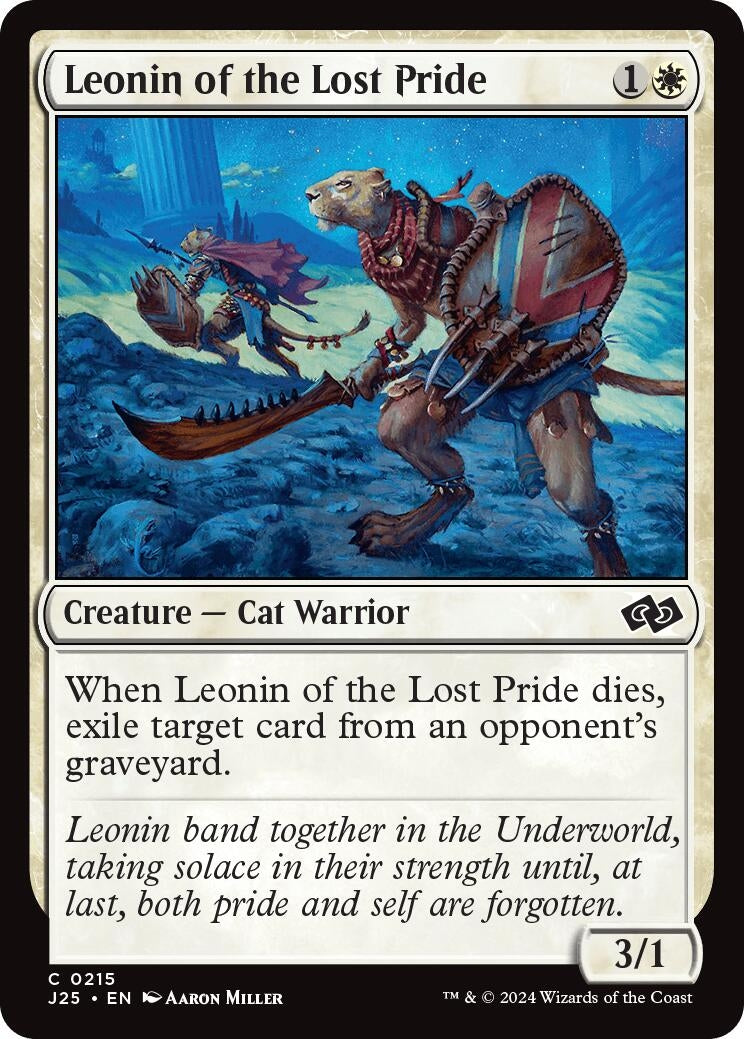 Image for Leonin of the Lost Pride (215) [Foundations Jumpstart] - Magic: The Gathering
