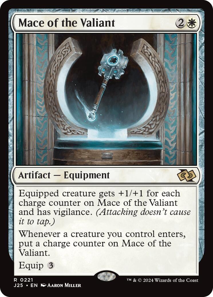 Image for Mace of the Valiant (221) [Foundations Jumpstart] - Magic: The Gathering